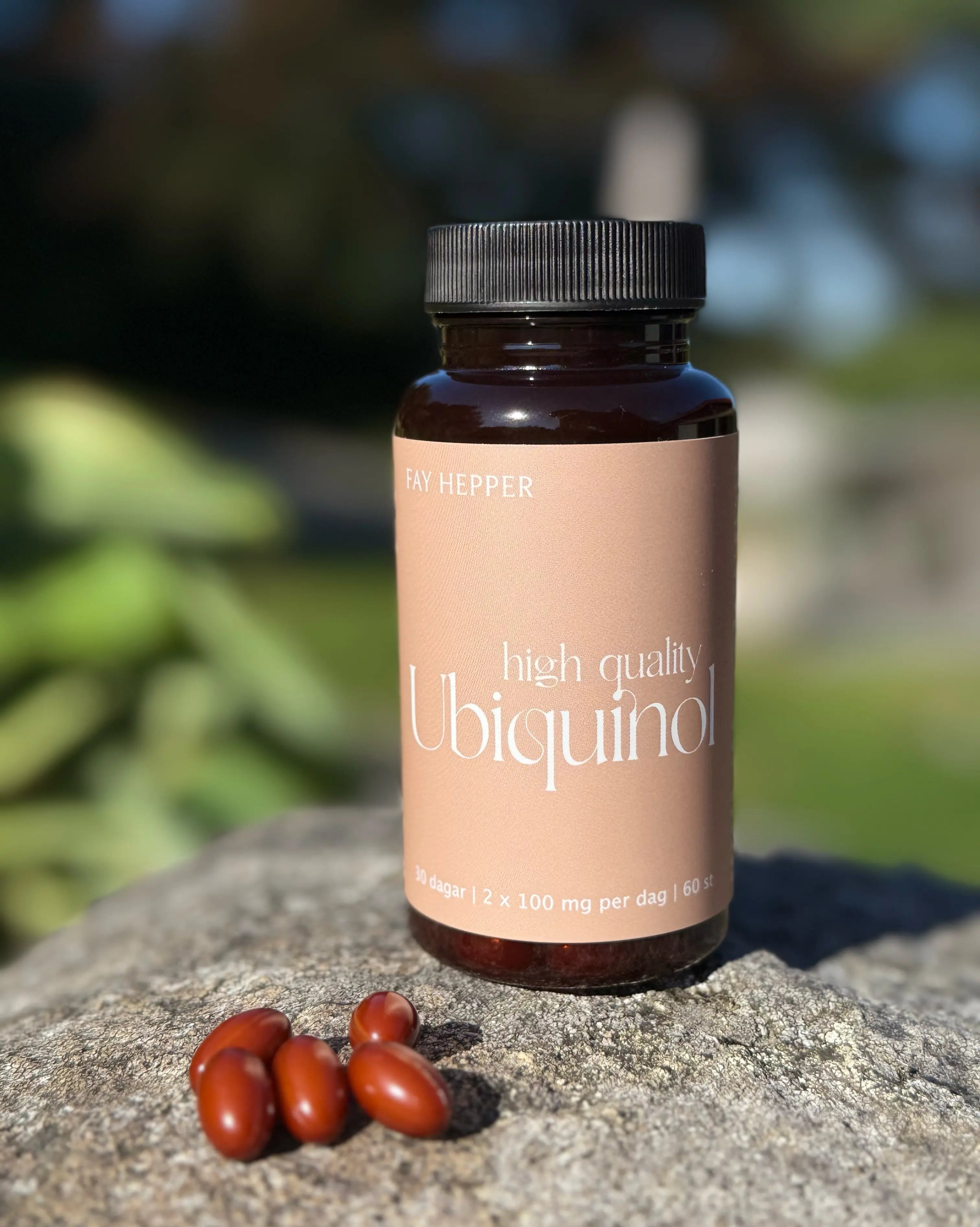 Ubiquinol 200 mg – 60 kapslar, 30 dagar, miljöbild framsida